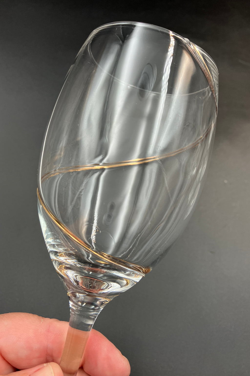 Share Kosta Boda Line Gold Wine Glasses Anna Ehrner Red And White Wine Glasses X7