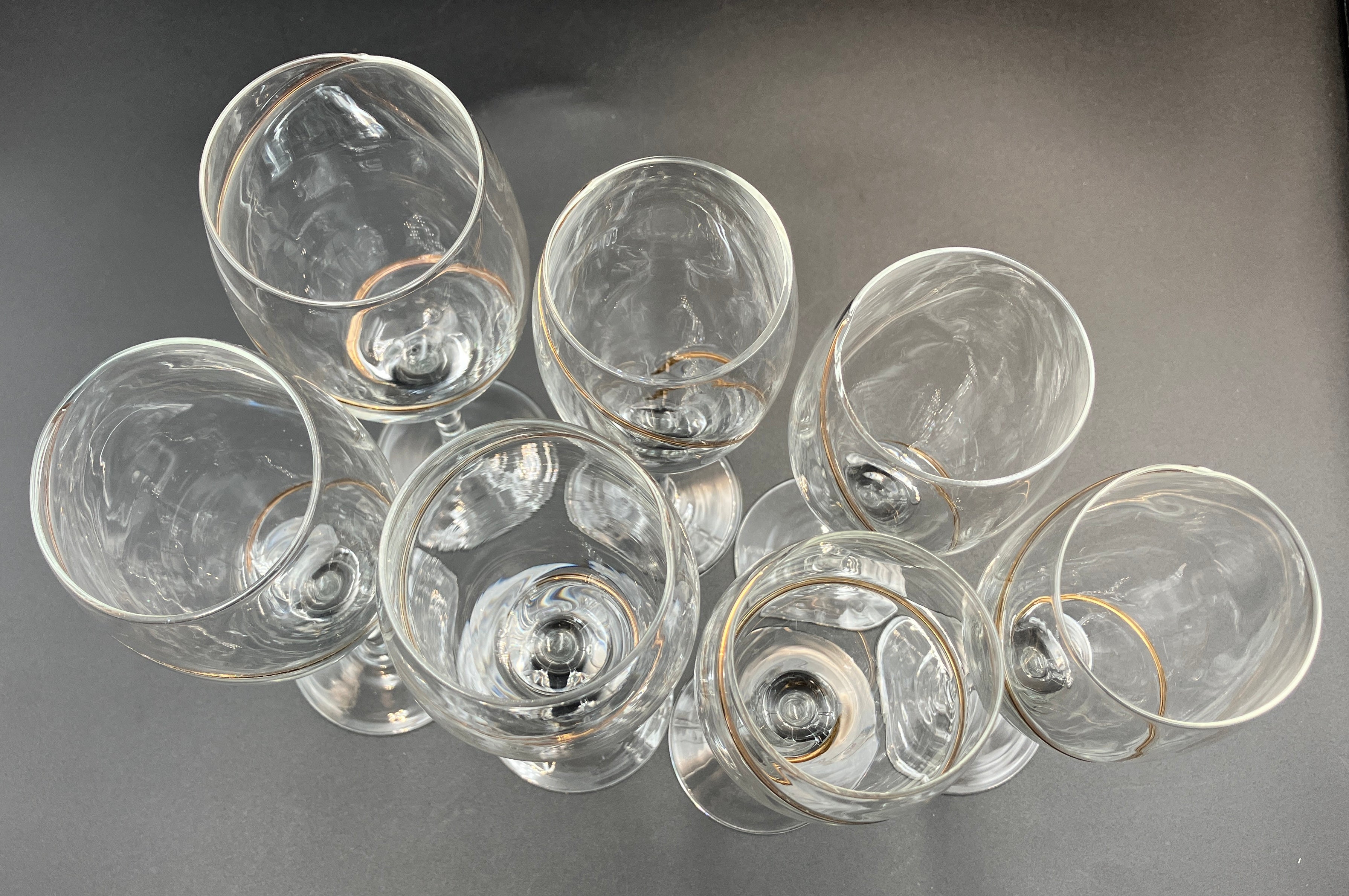 Share Kosta Boda Line Gold Wine Glasses Anna Ehrner Red And White Wine Glasses X7