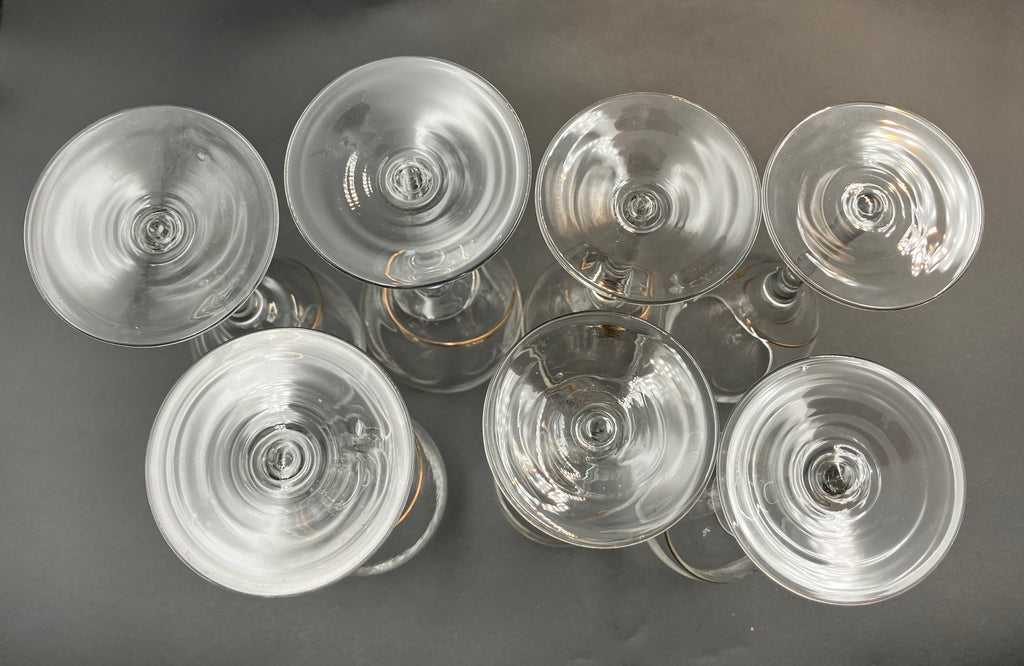 Share Kosta Boda Line Gold Wine Glasses Anna Ehrner Red And White Wine Glasses X7