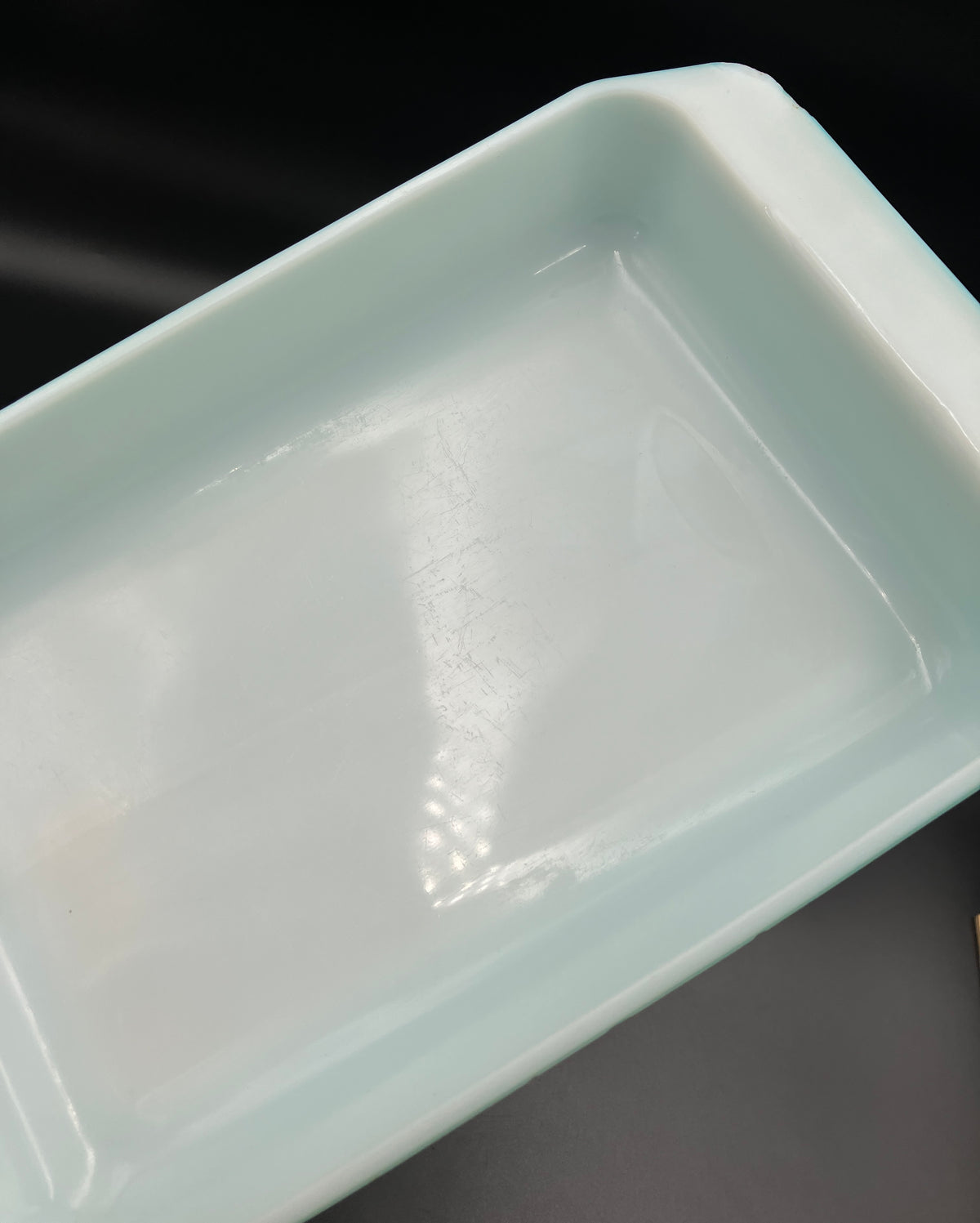 Vintage Pyrex Turquoise Snowflake Rectangular Baking Dish 2161 - Please Read Description