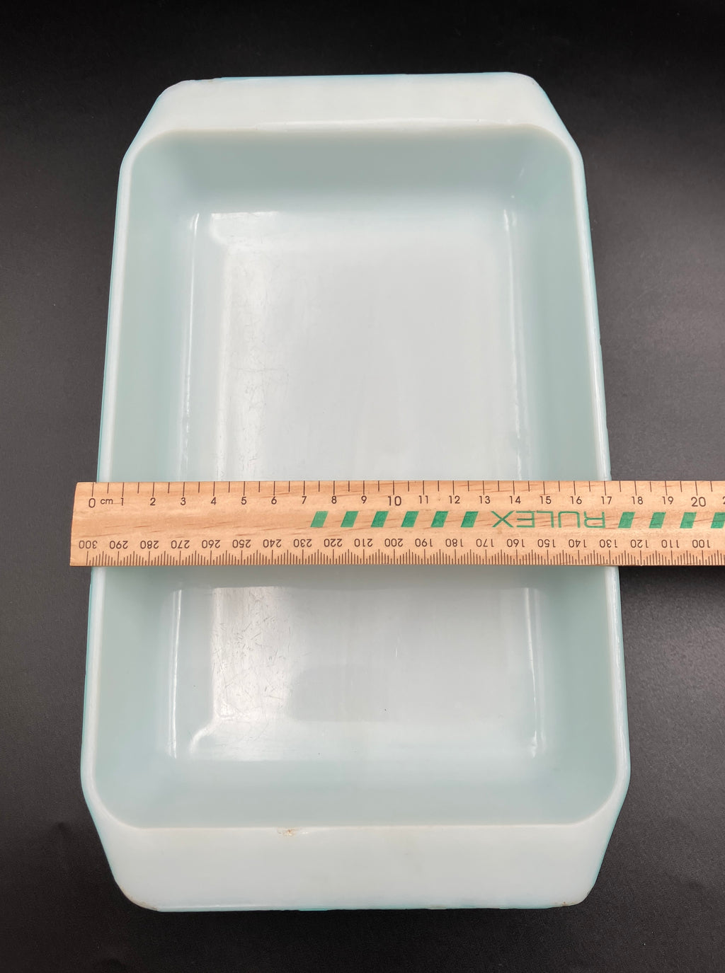 Vintage Pyrex Turquoise Snowflake Rectangular Baking Dish 2161 - Please Read Description