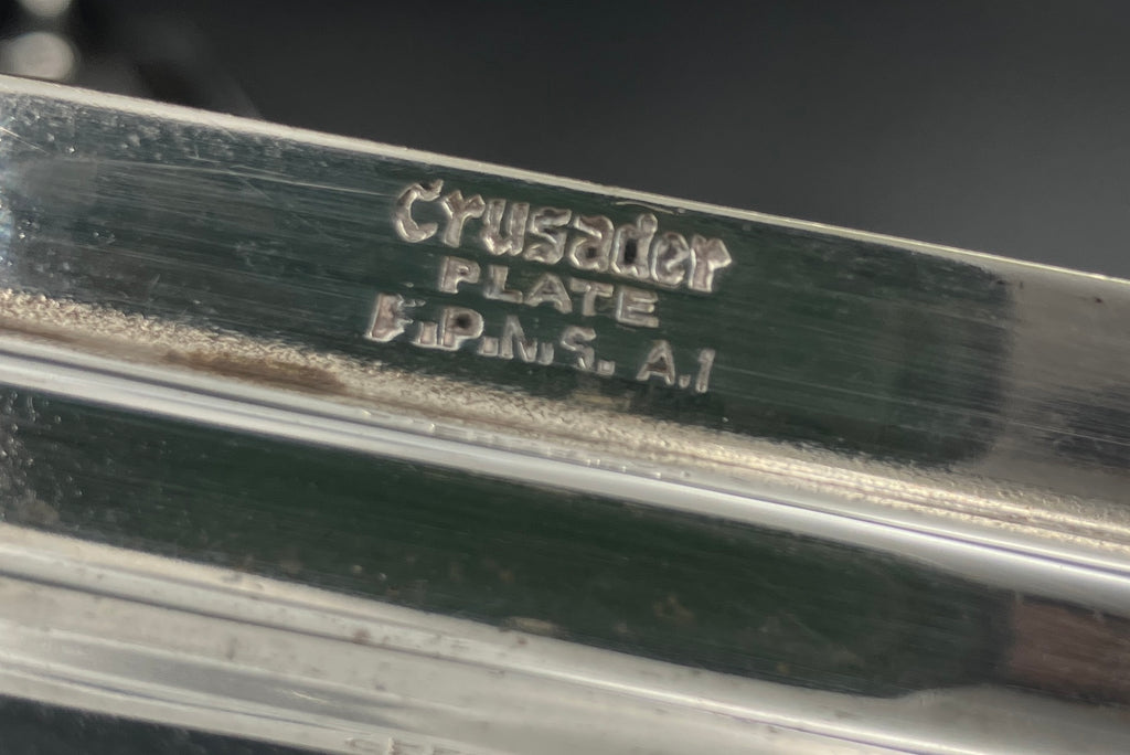 Vintage Silver Plated Crusader EPNS Serving Dish – Art Deco Style Meat Dish