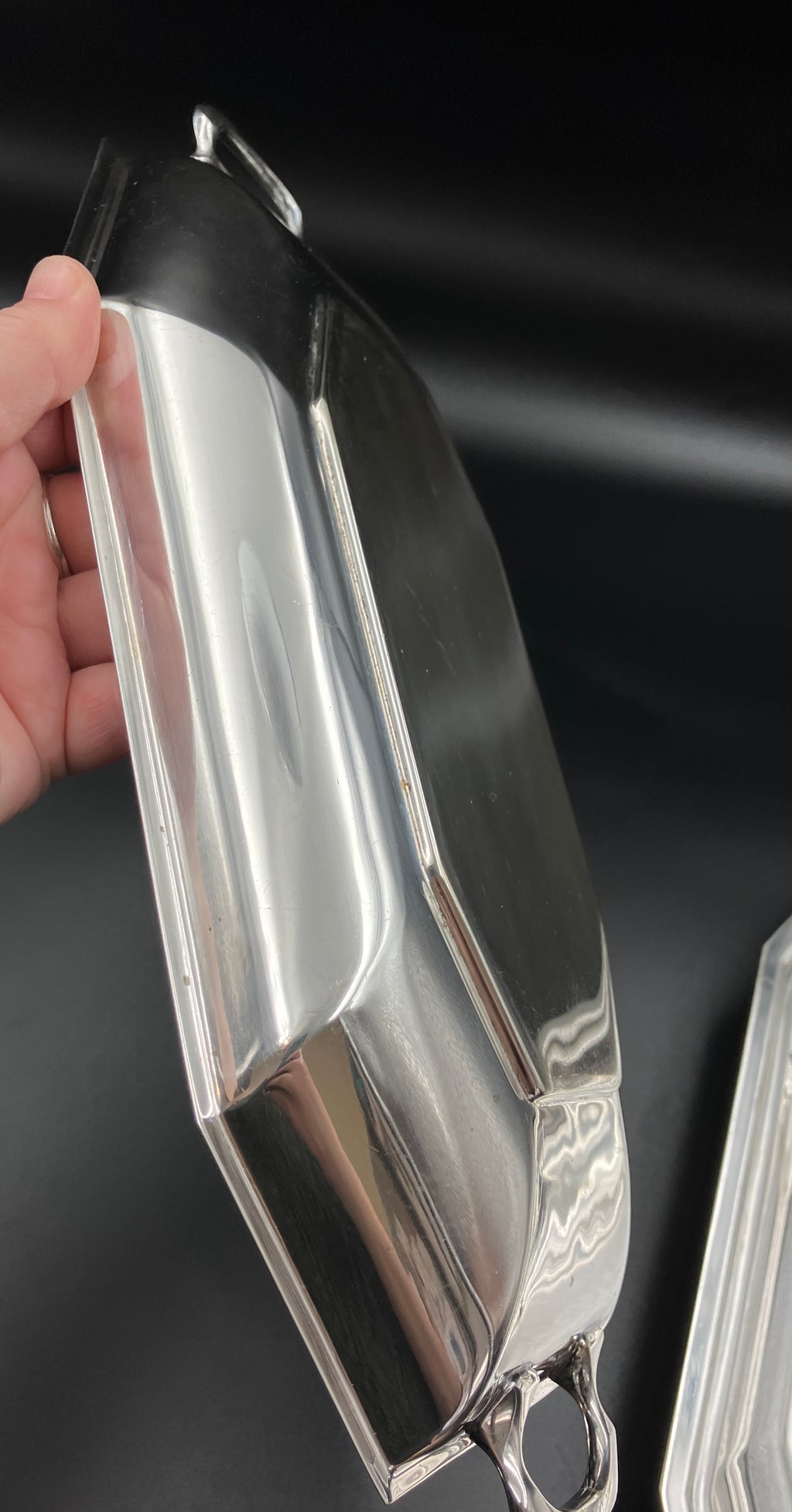 Vintage Silver Plated Crusader EPNS Serving Dish – Art Deco Style Meat Dish