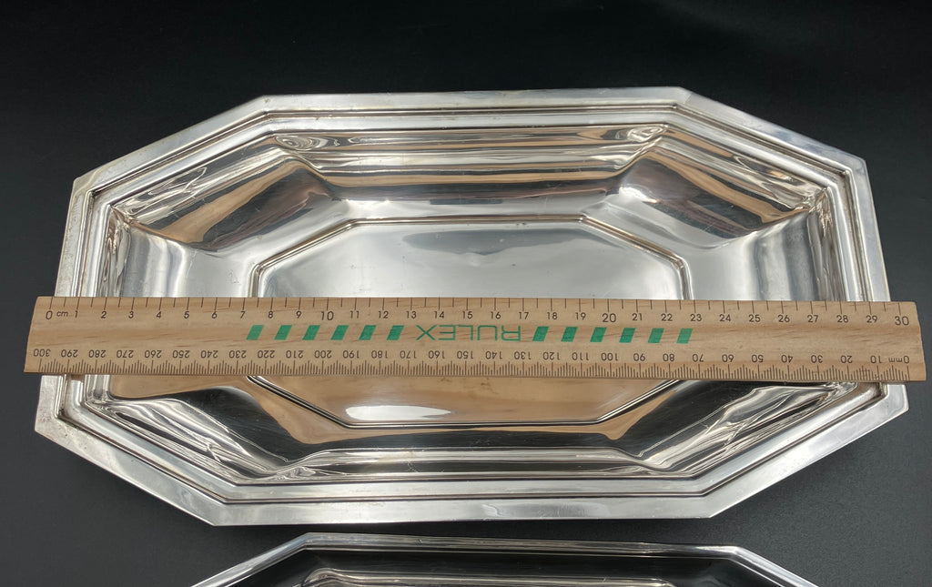 Vintage Silver Plated Crusader EPNS Serving Dish – Art Deco Style Meat Dish