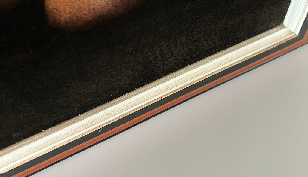 Vintage Velvet Painting Nude Hawaiian Lady Portrait Signed Martinus 60s