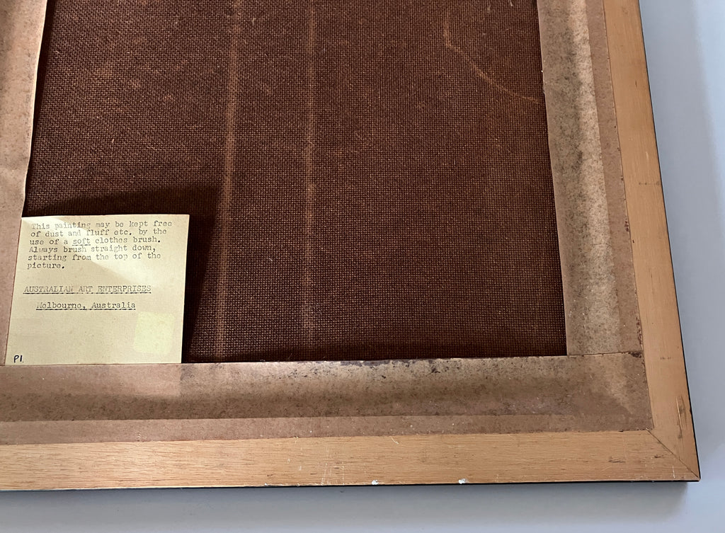 Vintage Velvet Painting Nude Hawaiian Lady Portrait Signed Martinus 60s