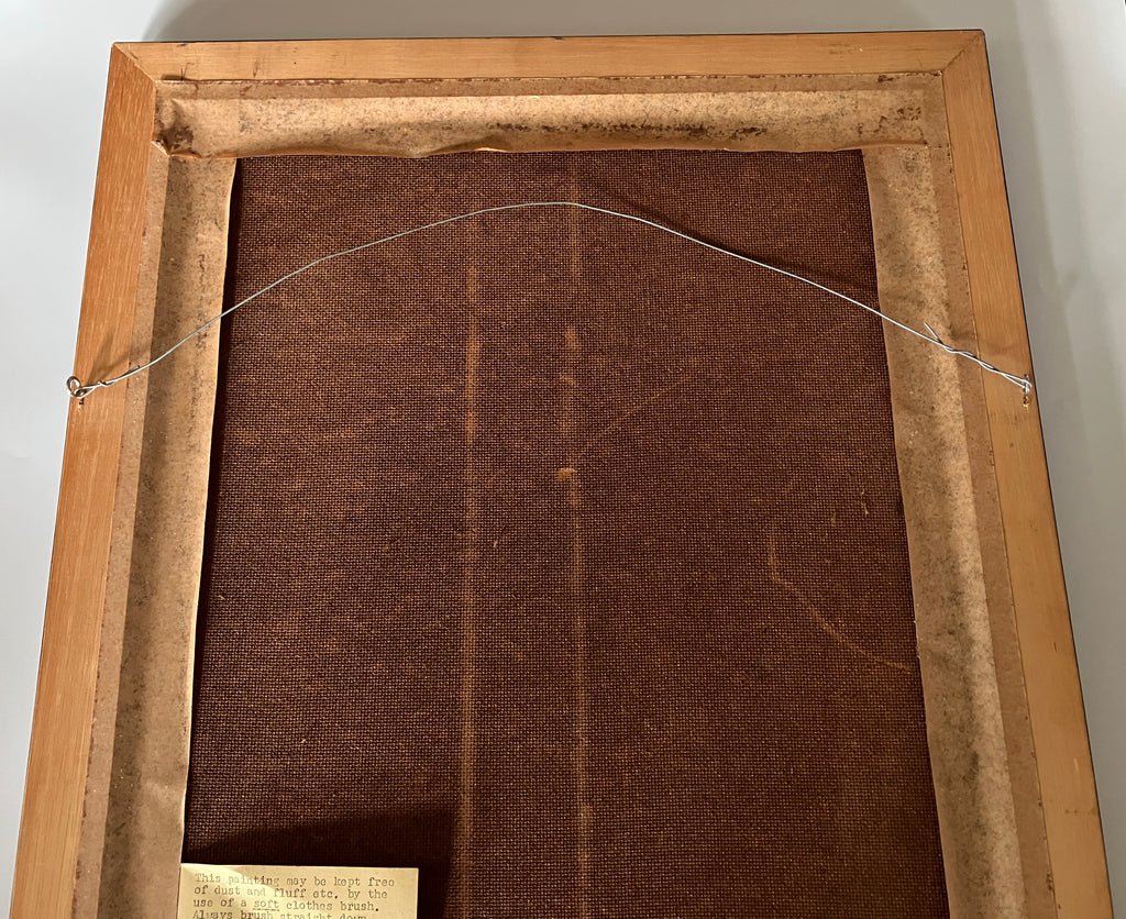 Vintage Velvet Painting Nude Hawaiian Lady Portrait Signed Martinus 60s