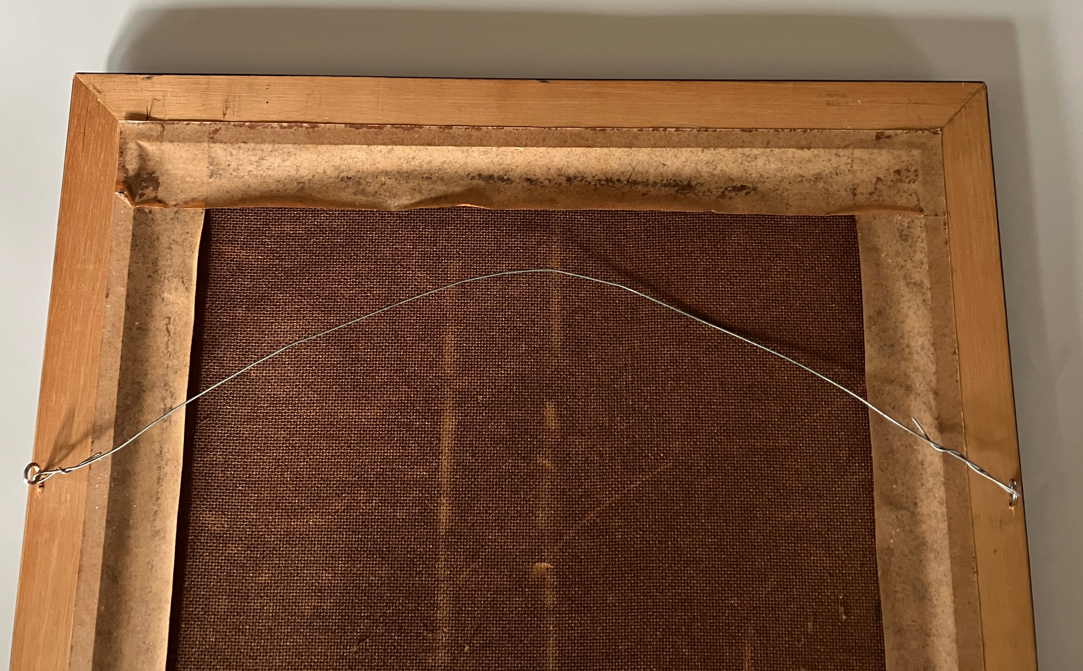 Vintage Velvet Painting Nude Hawaiian Lady Portrait Signed Martinus 60s