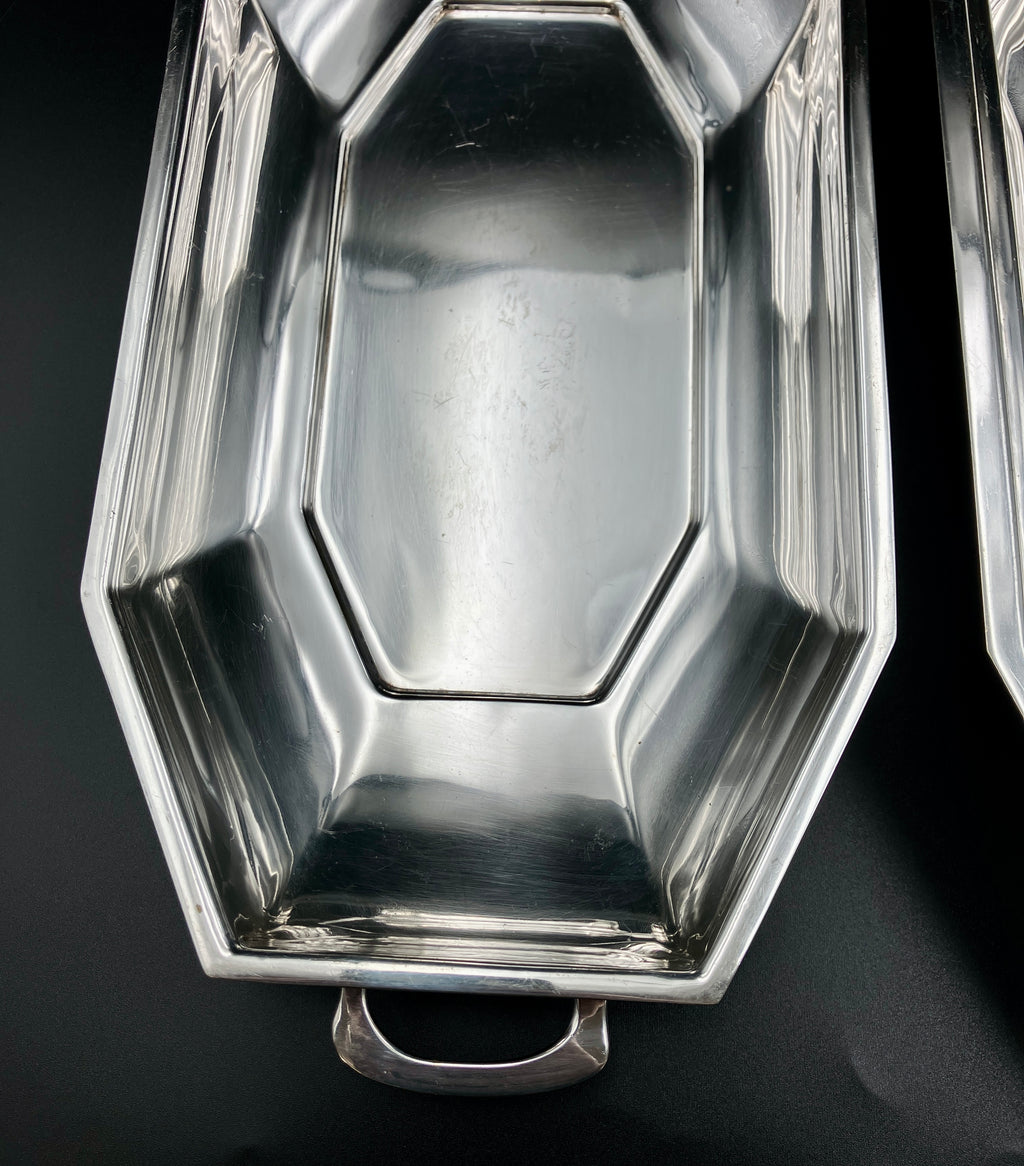 Vintage Silver Plated Crusader EPNS Serving Dish – Art Deco Style Meat Dish