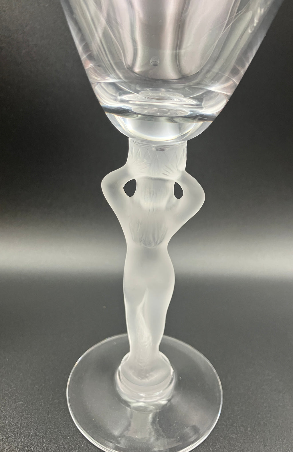 Vintage Bayel Bacchus Wine Glasses Set of Three - Art Deco Style Naked Ladies