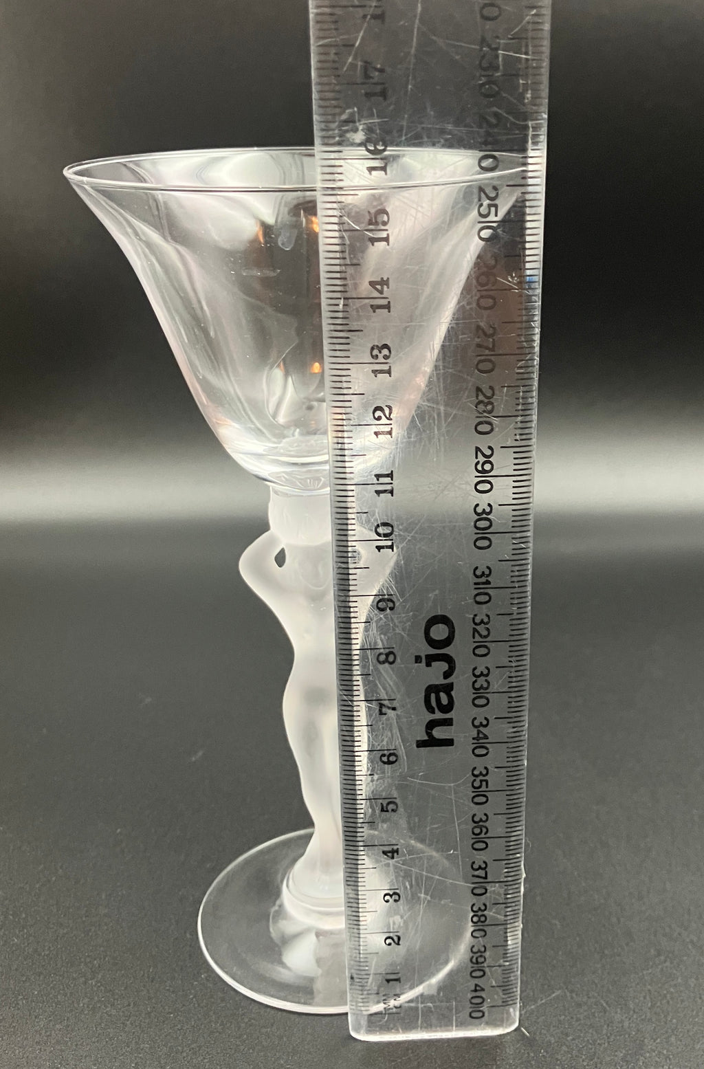 Vintage Bayel Bacchus Wine Glasses Set of Three - Art Deco Style Naked Ladies